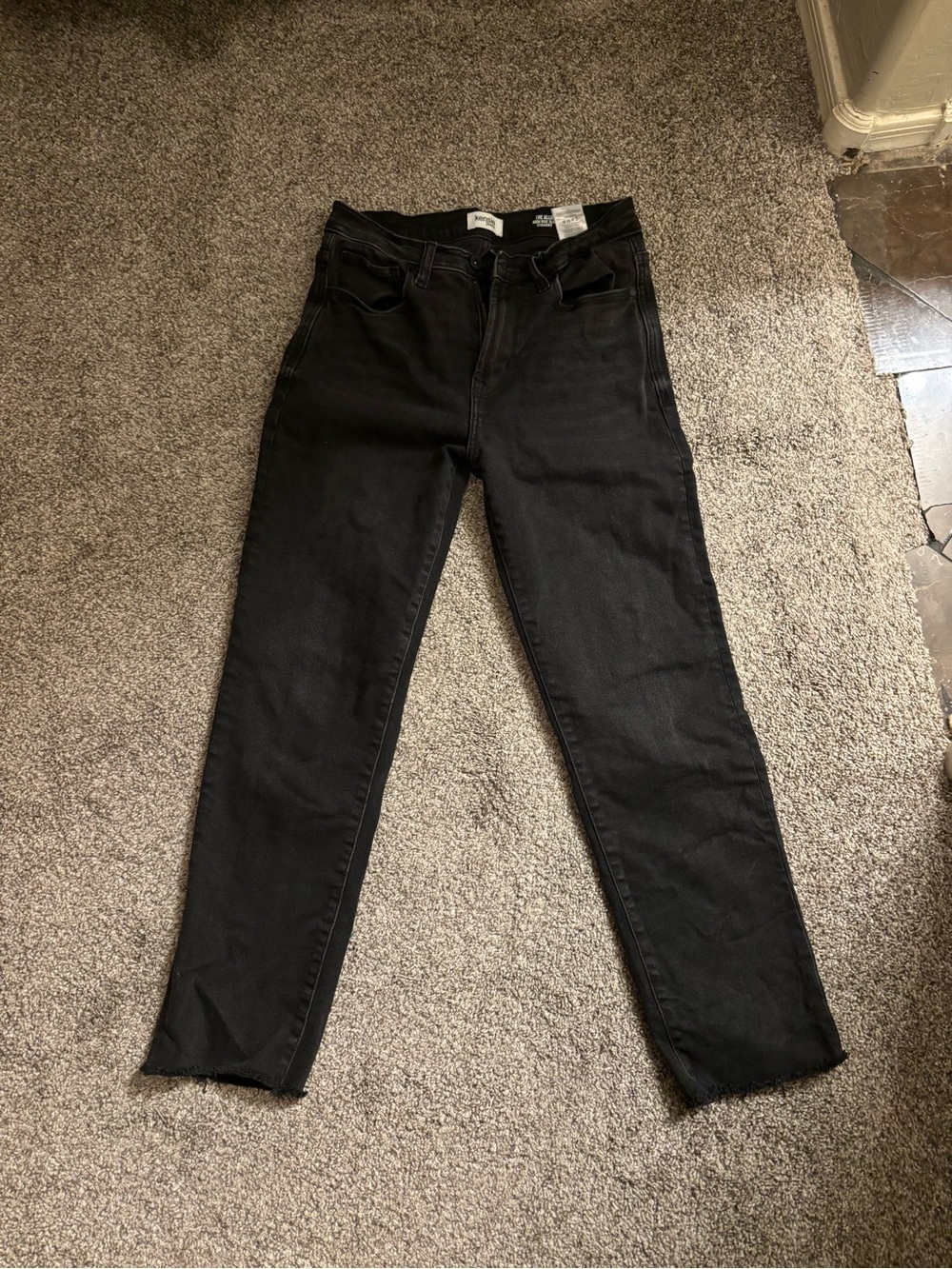 Kensie Black High-Rise Skinny Ankle Jeans